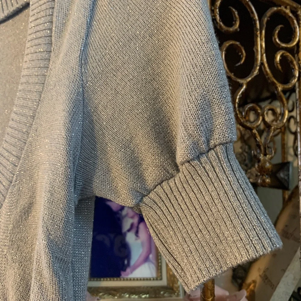Juno New York Silver Sparkle Sweater
